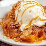 Crock Pot Peach Cobbler with Cake Mix