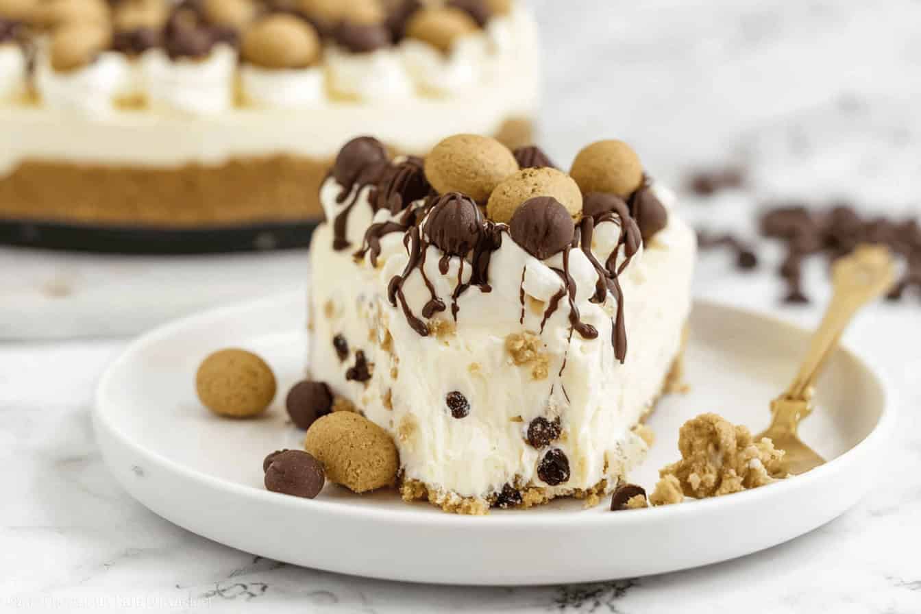 No-Bake Cookie Dough Cheesecake