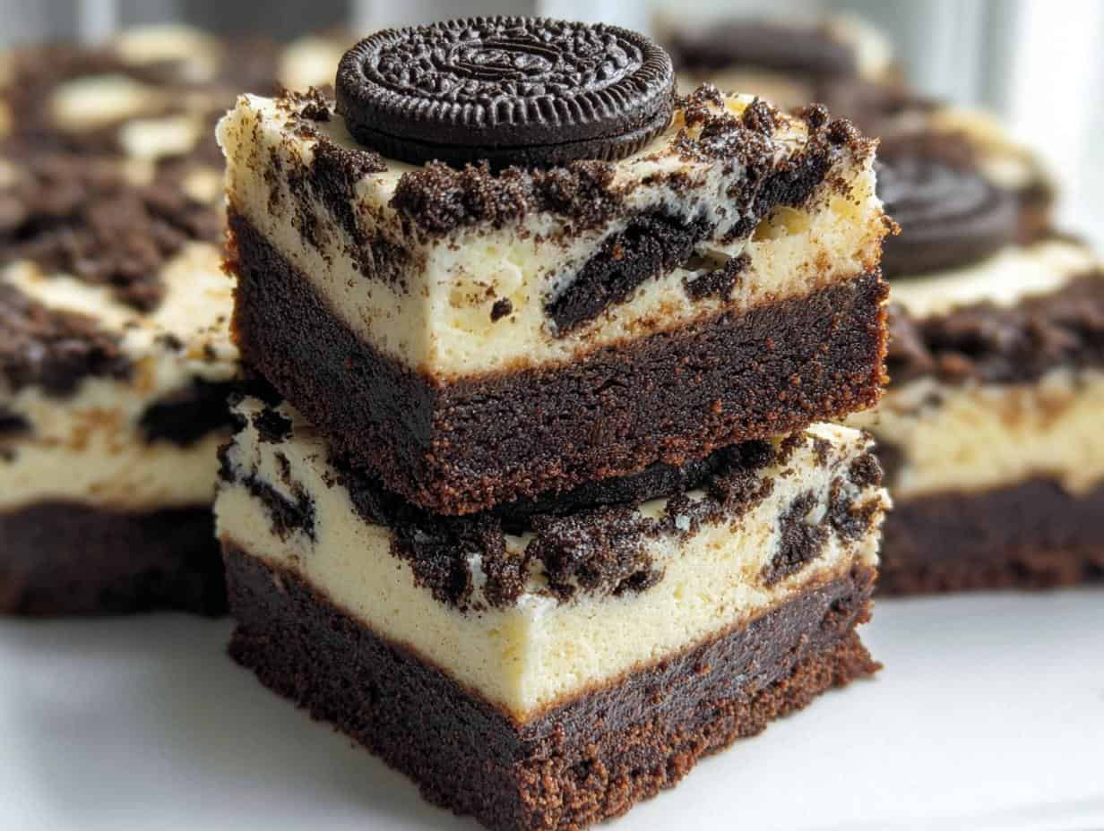 Oreo Cheesecake Brownies - detail 1