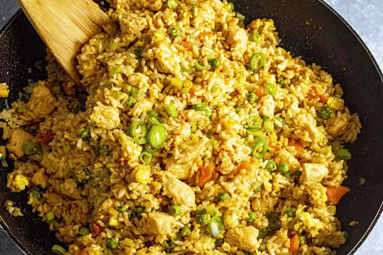 Spicy Chicken Fried Rice Recipe