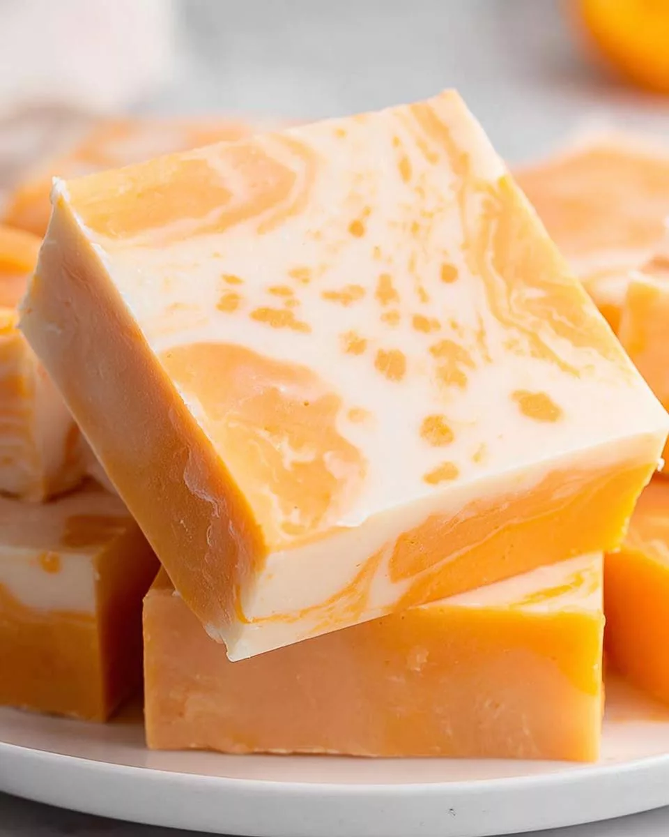 5 Ingredient Creamsicle Fudge - detail 2