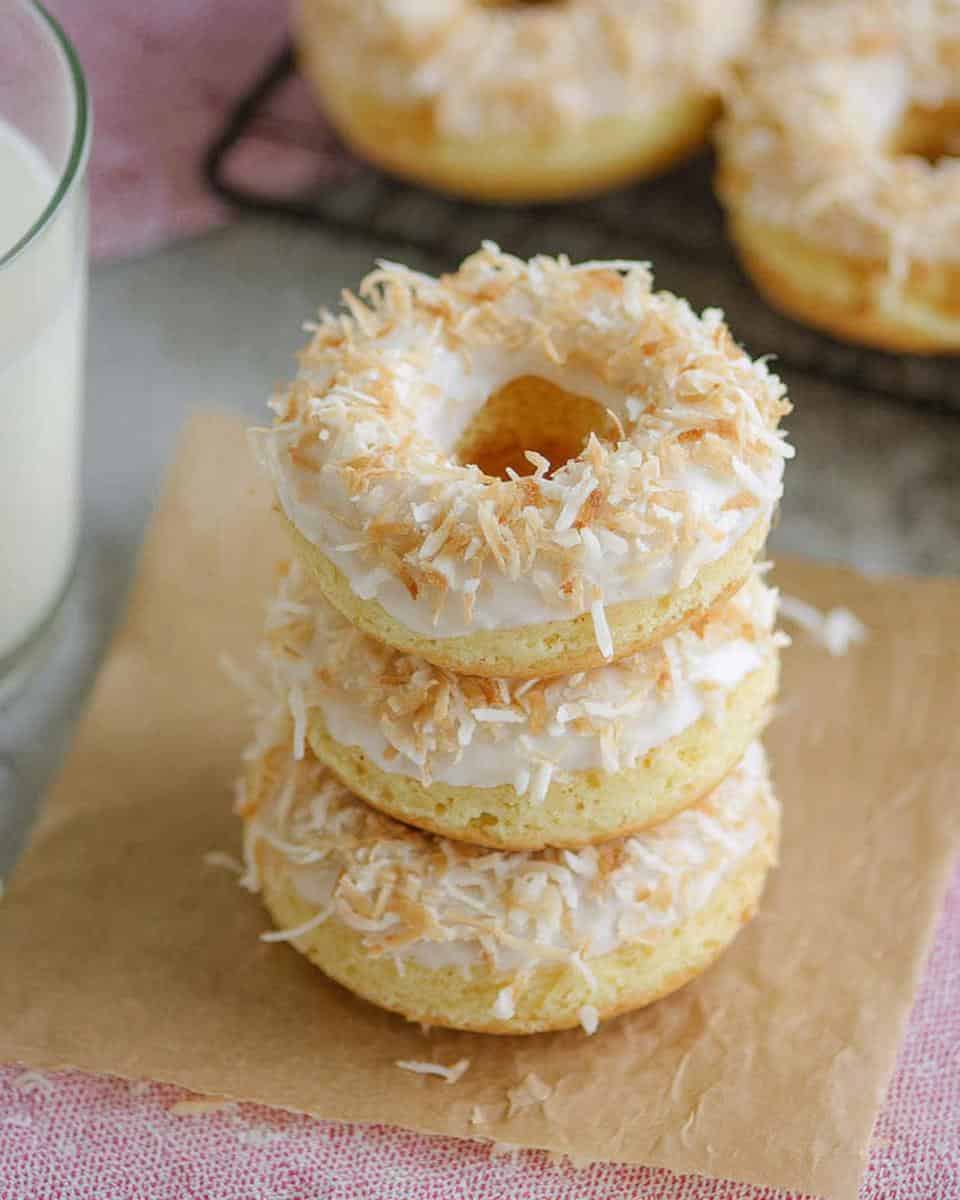 Baked Coconut Donuts - detail 2