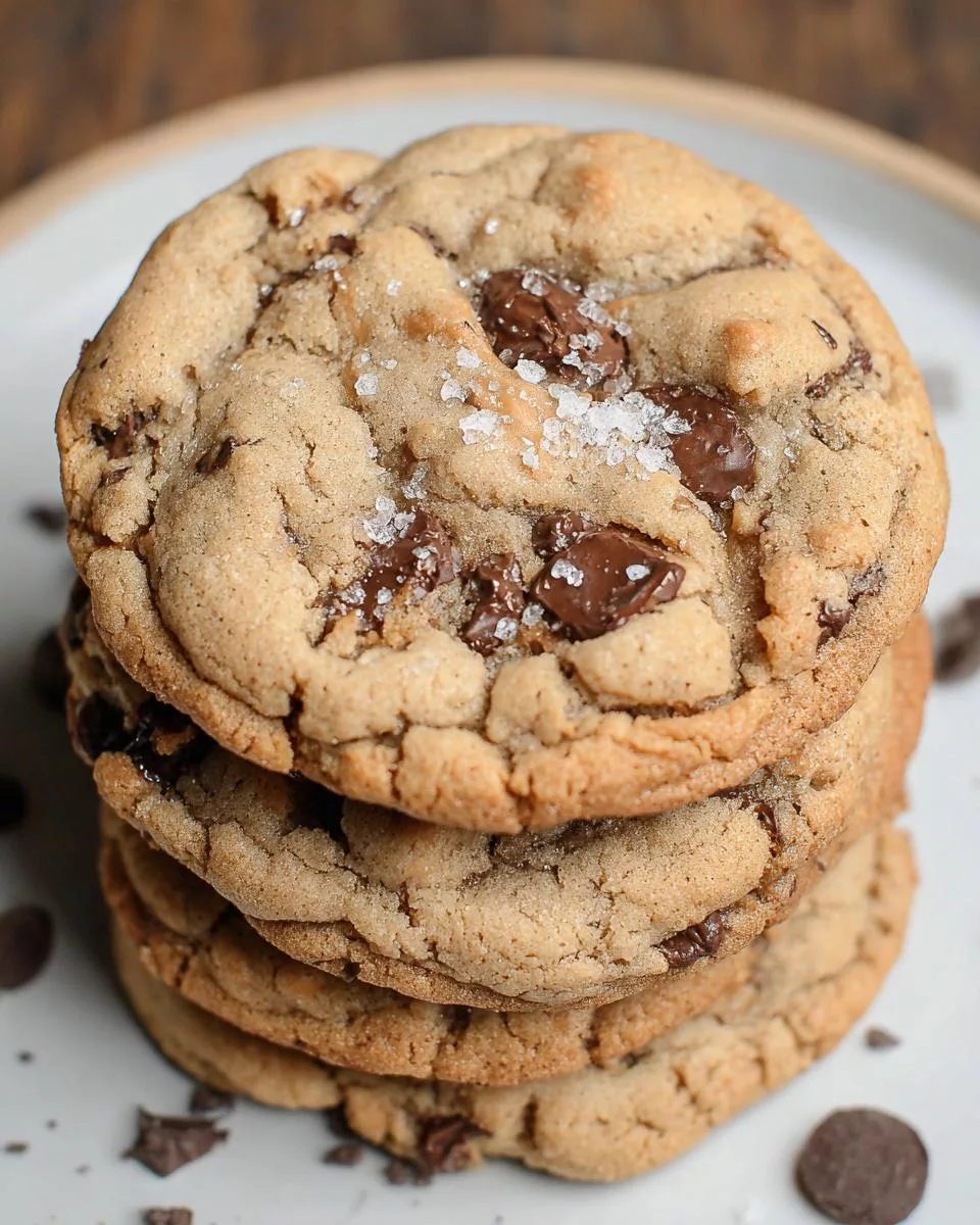 Browned Butter Peanut Butter Chocolate Chip Cookies - detail 2