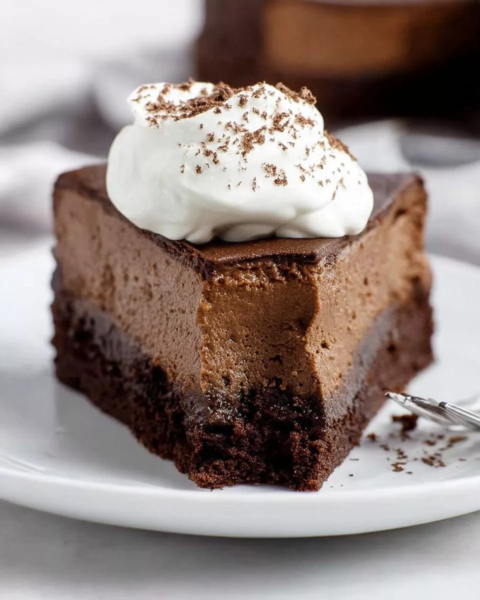 Brownie Bottom Chocolate Cheesecake - detail 2