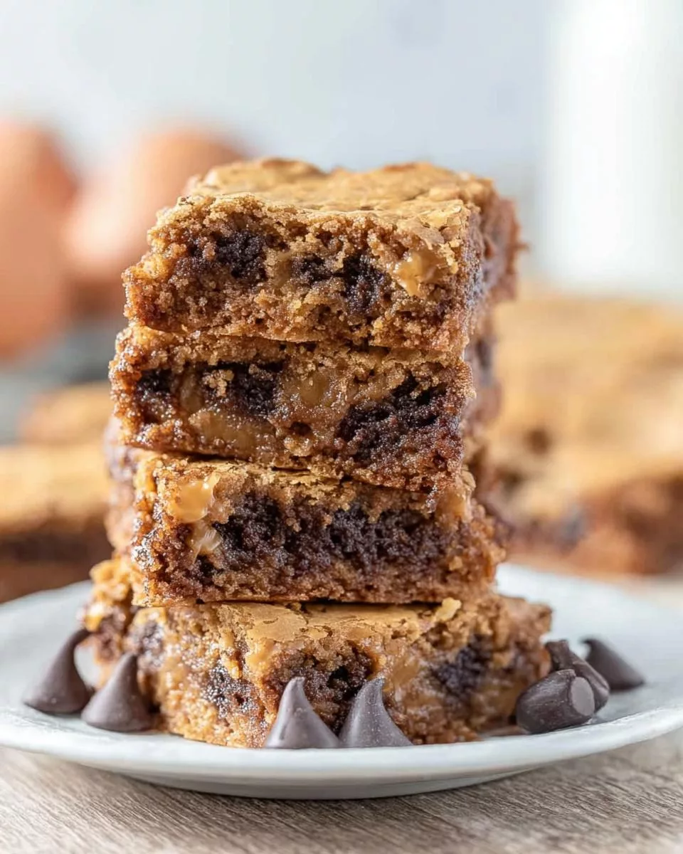 Butterscotch Chocolate Chip Brownies - detail 2