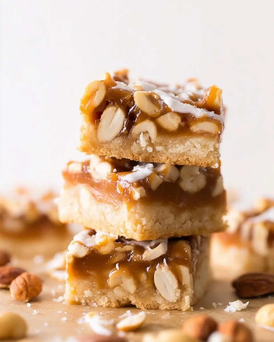 Caramel Nut Bars - detail 2