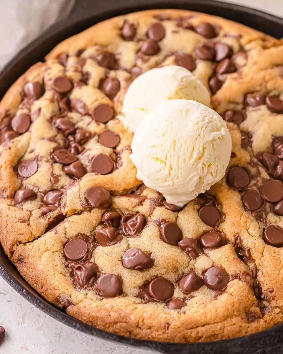 Cast Iron Chocolate Chip Cookies