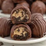 Chocolate Chip Cookie Dough Brownie Bombs