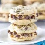 Chocolate Chip Cookie Dough Sandwich Cookies