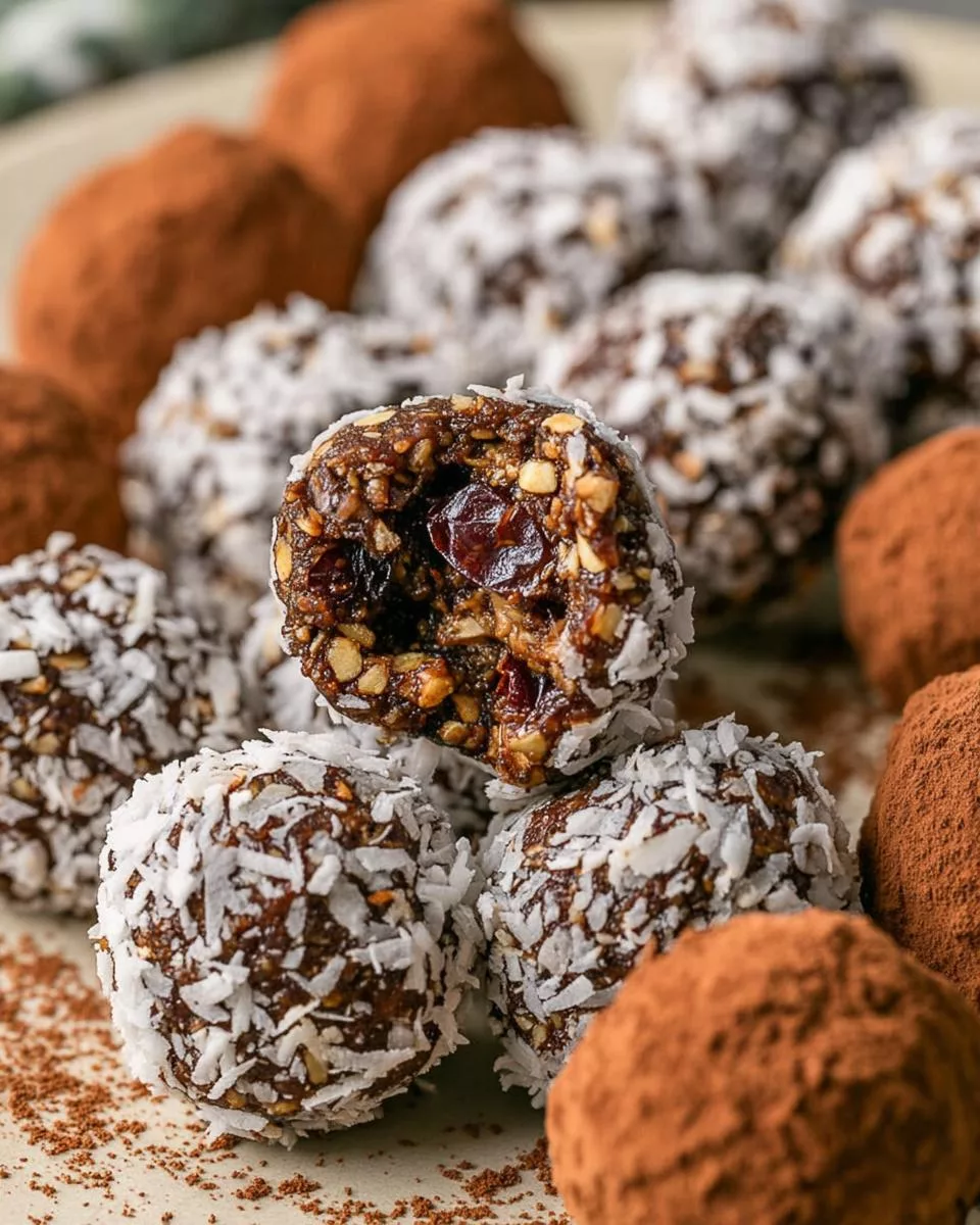 Chocolate Date Balls - detail 1