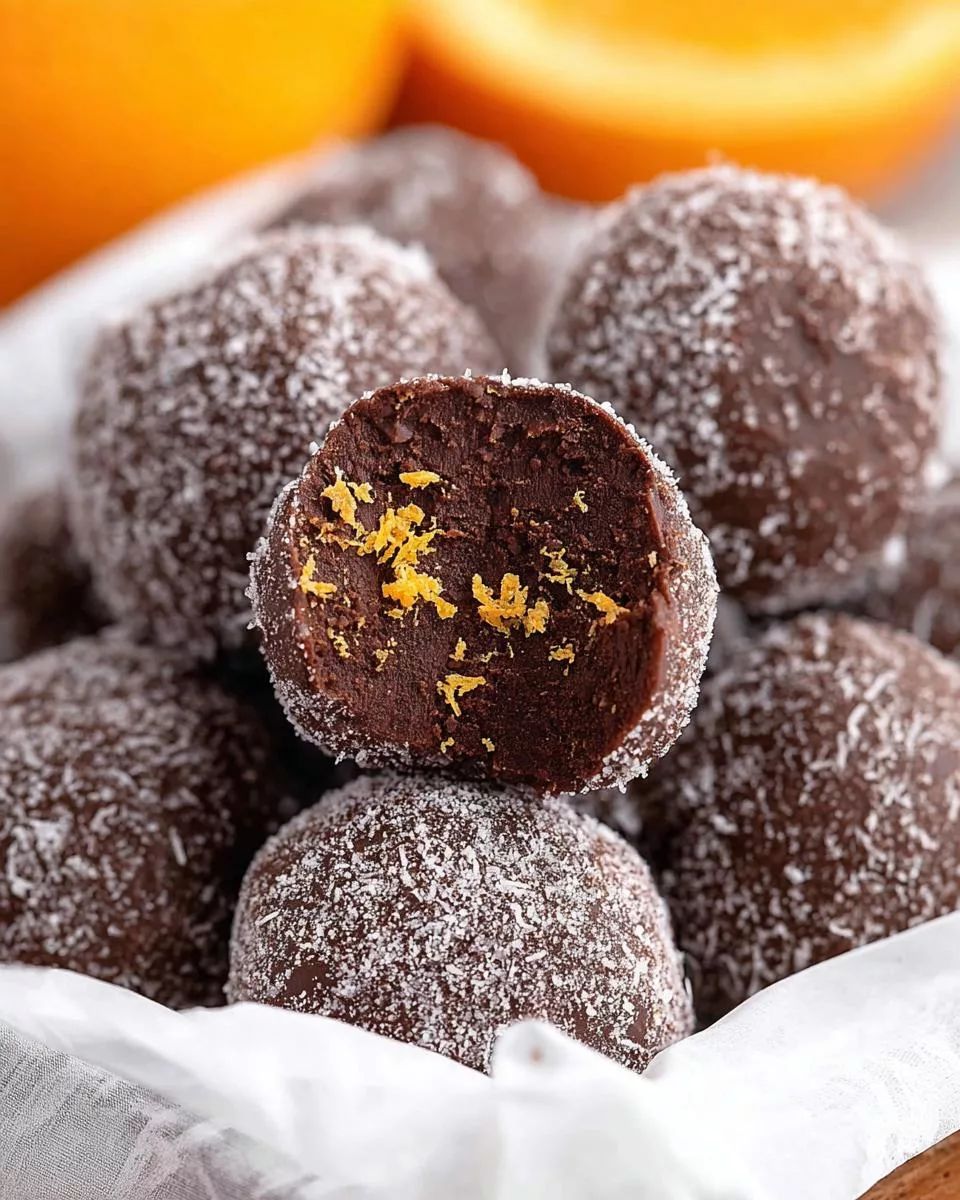 Chocolate Orange Truffles - detail 2