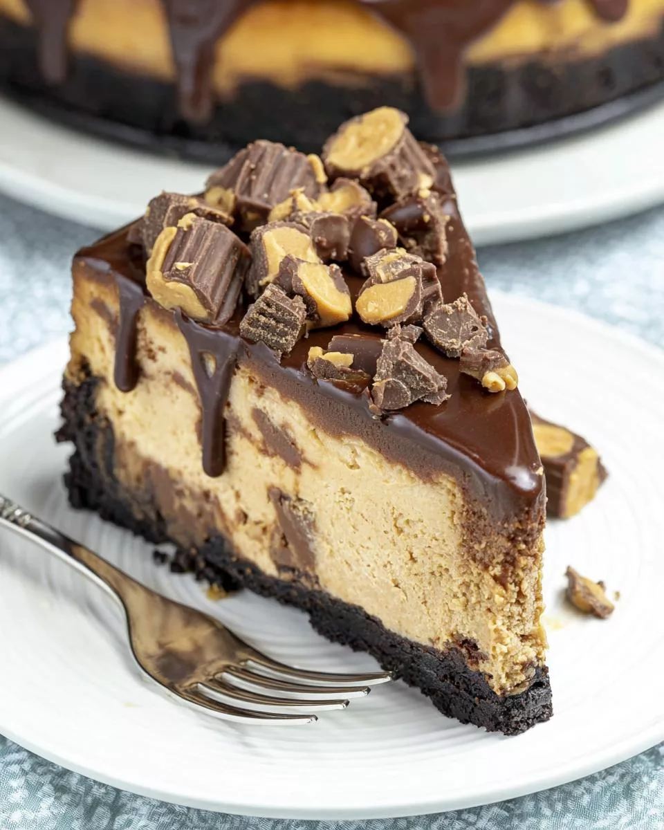 Chocolate Peanut Butter Cheesecake - detail 1
