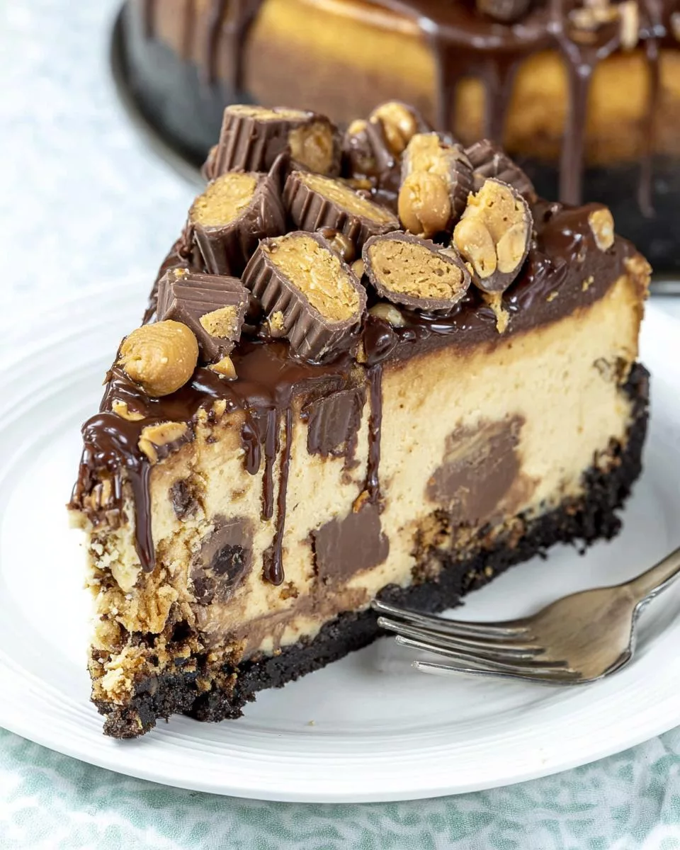 Chocolate Peanut Butter Cheesecake - detail 2