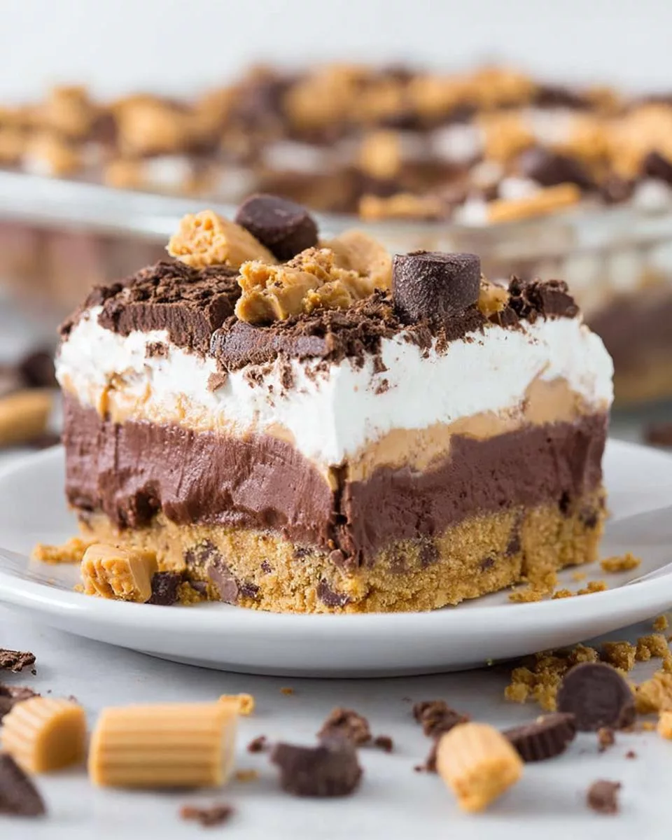 Chocolate Peanut Butter Dream Bars - detail 1