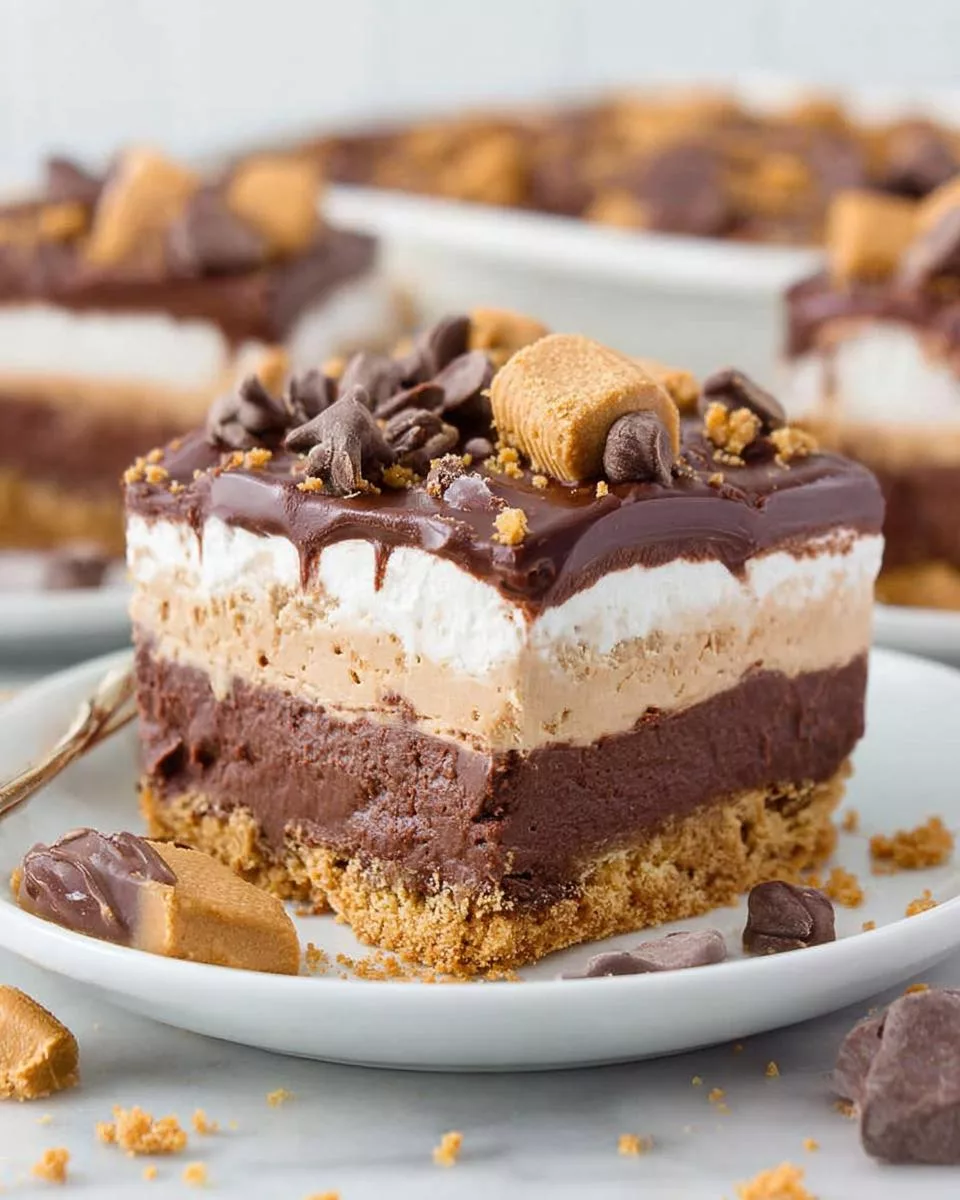 Chocolate Peanut Butter Dream Bars - detail 2