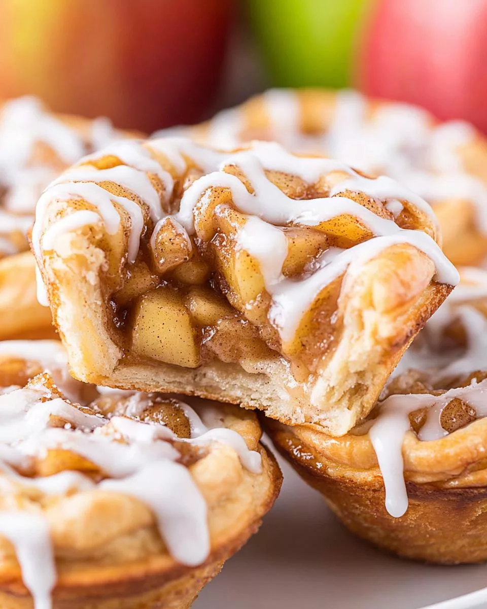 Cinnamon Roll Apple Pie Cups - detail 2