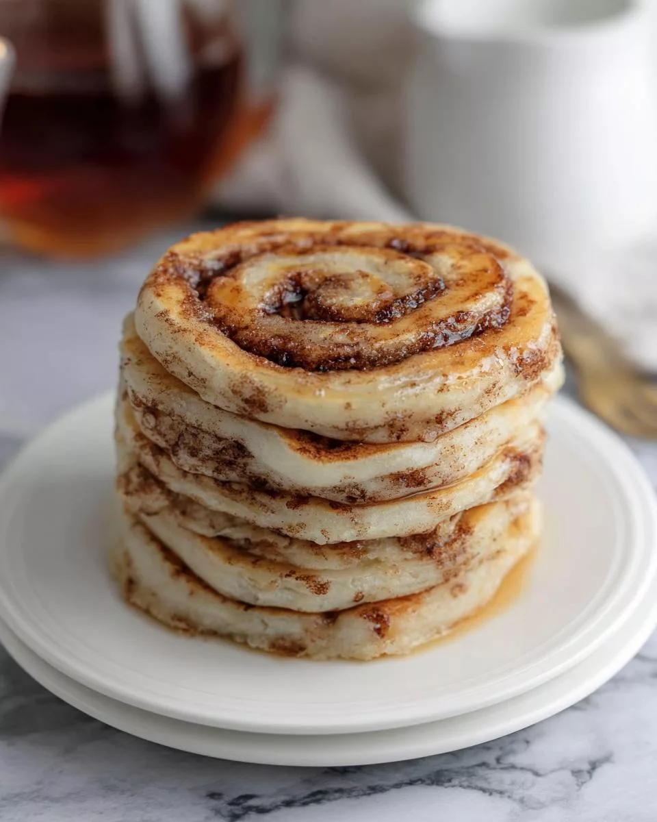 Cinnamon Roll Pancakes - detail 1