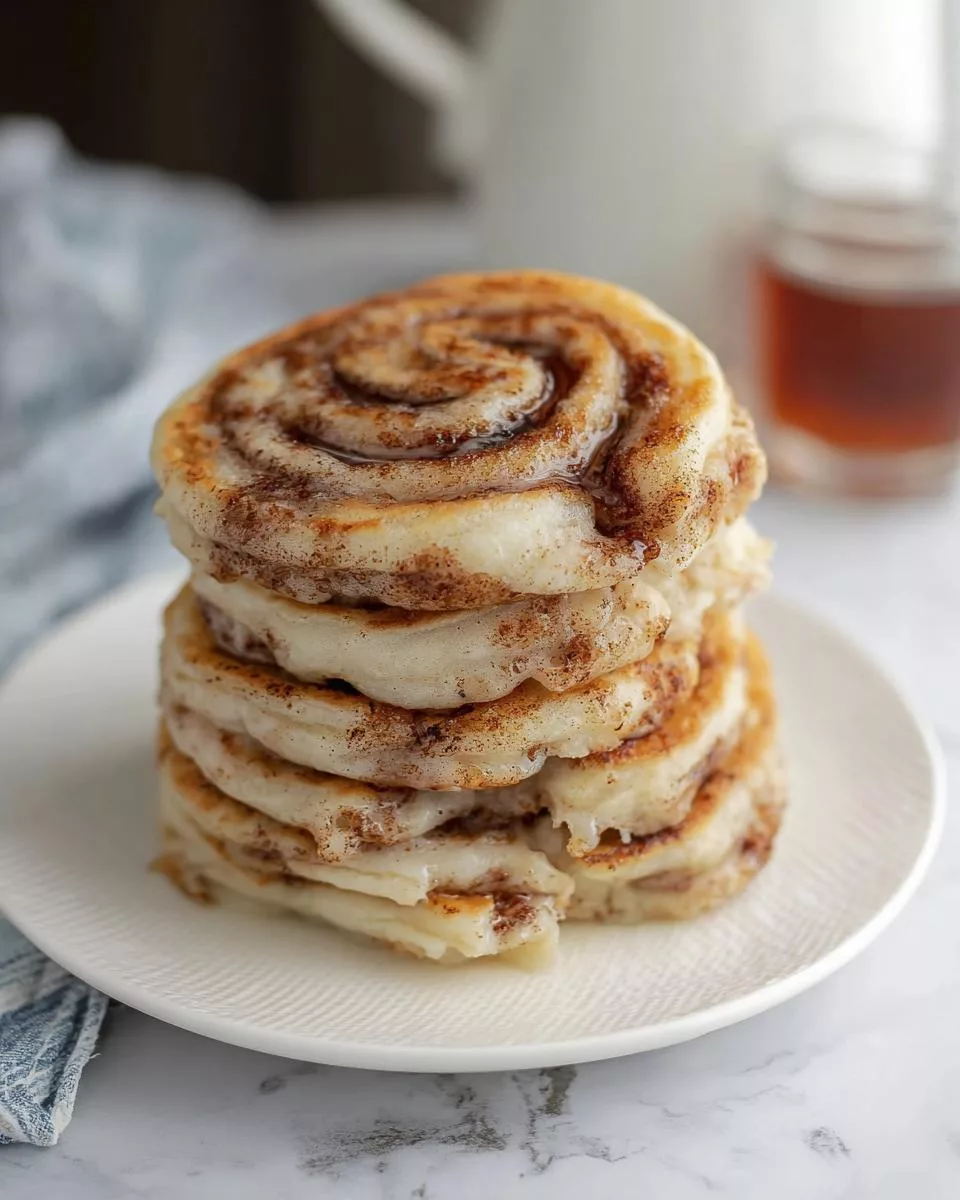 Cinnamon Roll Pancakes - detail 2