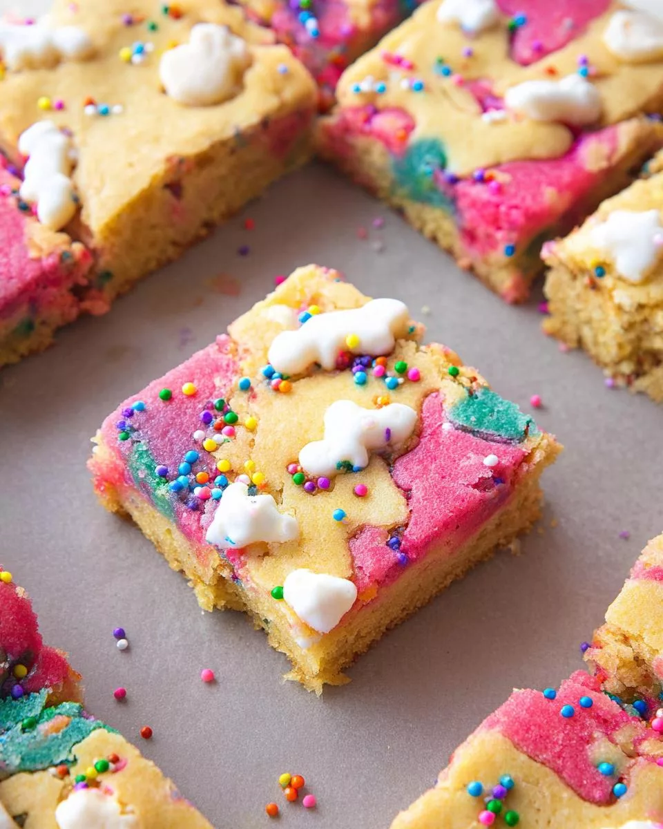 Circus Animal Blondies - detail 1