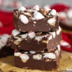 Dark Chocolate Peppermint Patty Fudge