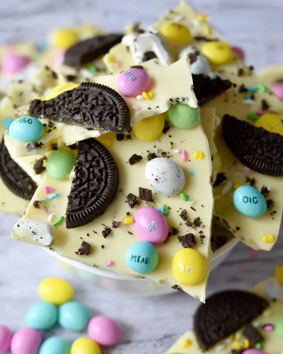 Easter Oreo Bark - detail 2