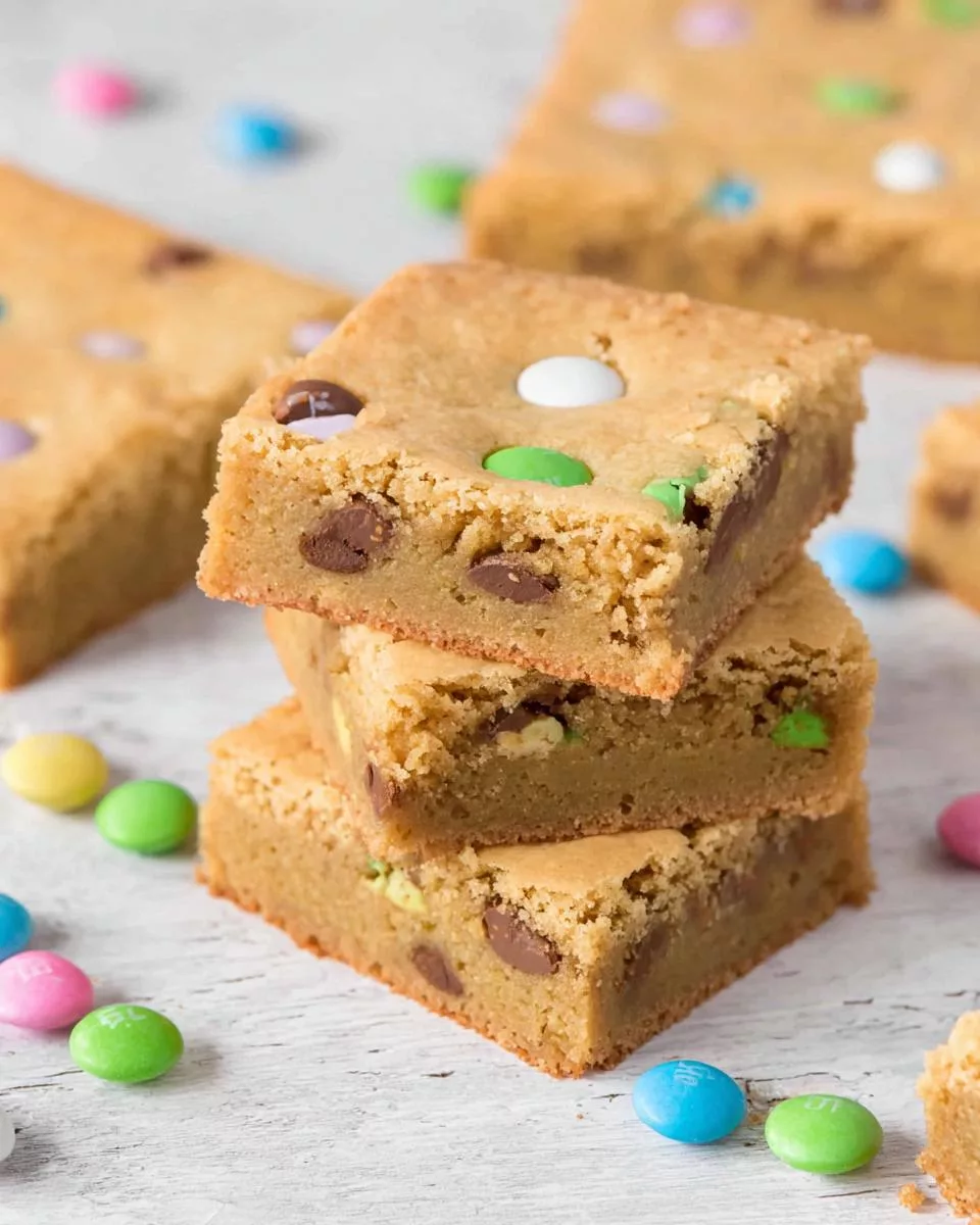 Easy Easter M&M Blondies - detail 2