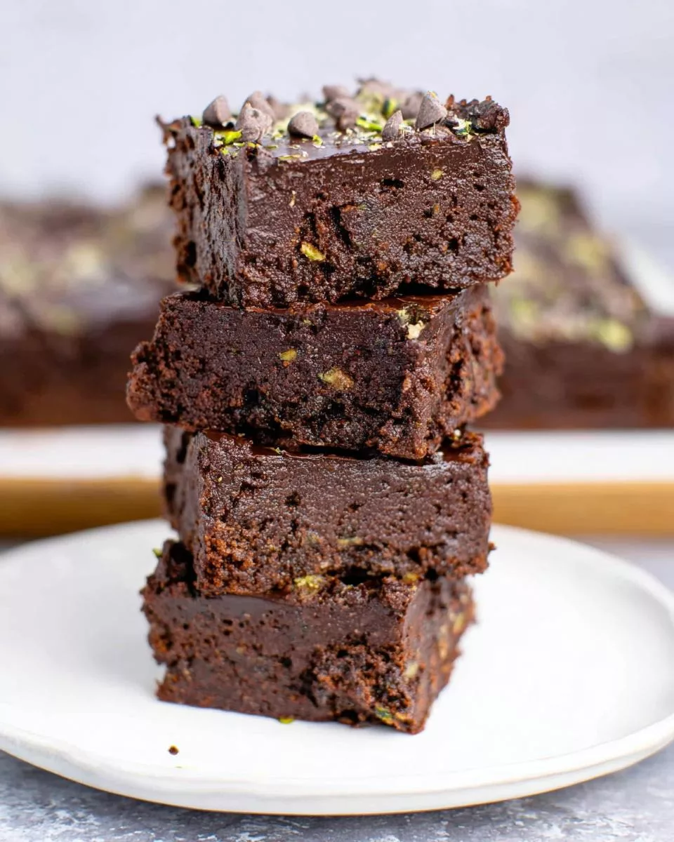Frosted Zucchini Brownies - detail 2