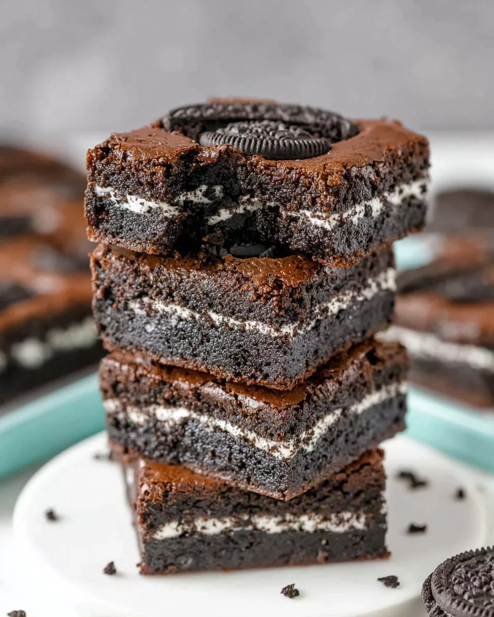 Fudgy Oreo Brownies - detail 2