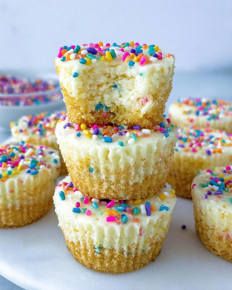 Funfetti ‘Dunkaroo’ Cheesecake Bites