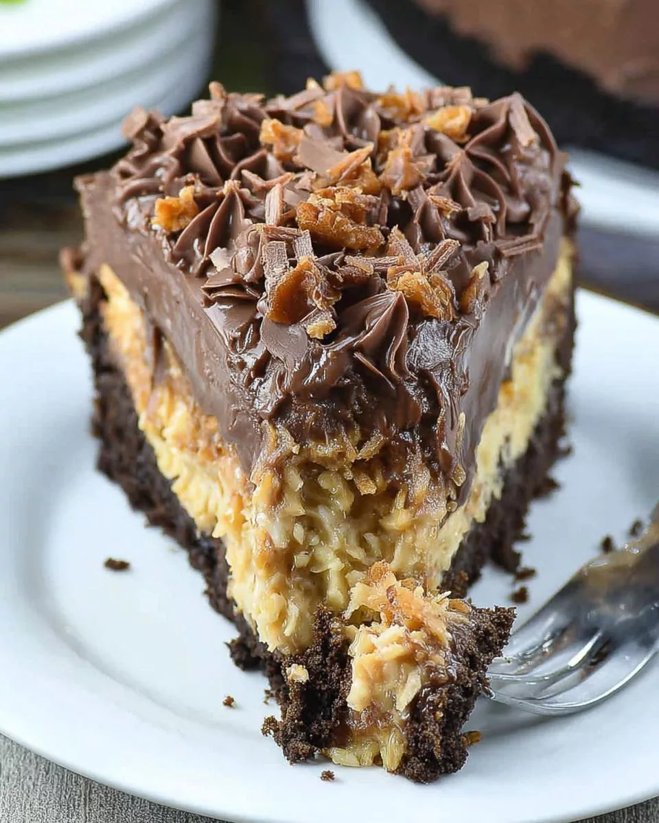 German Chocolate Cheesecake