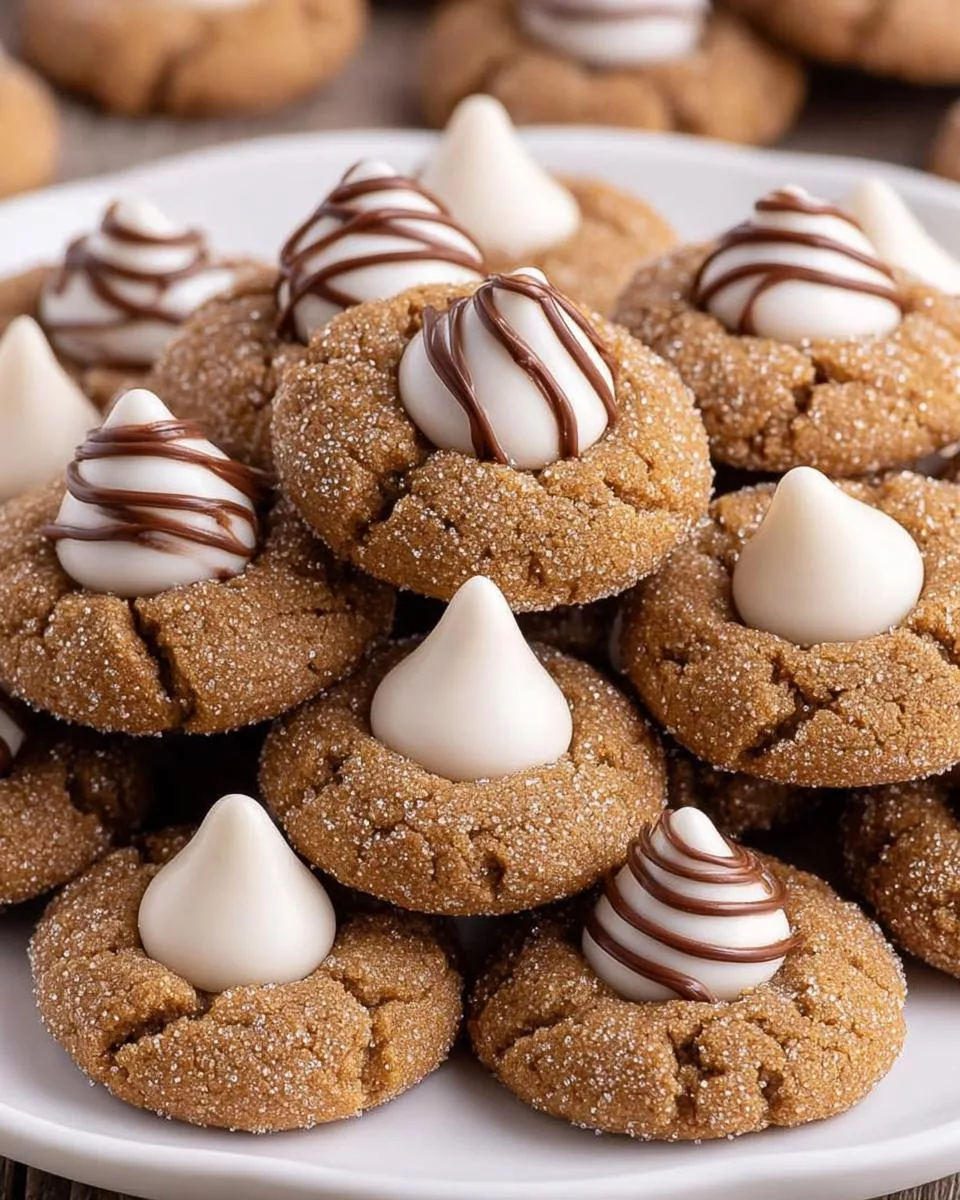 Gingerbread Kiss Cookies - detail 1