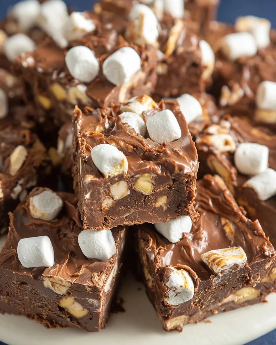 Homemade Rocky Road Fudge - detail 2