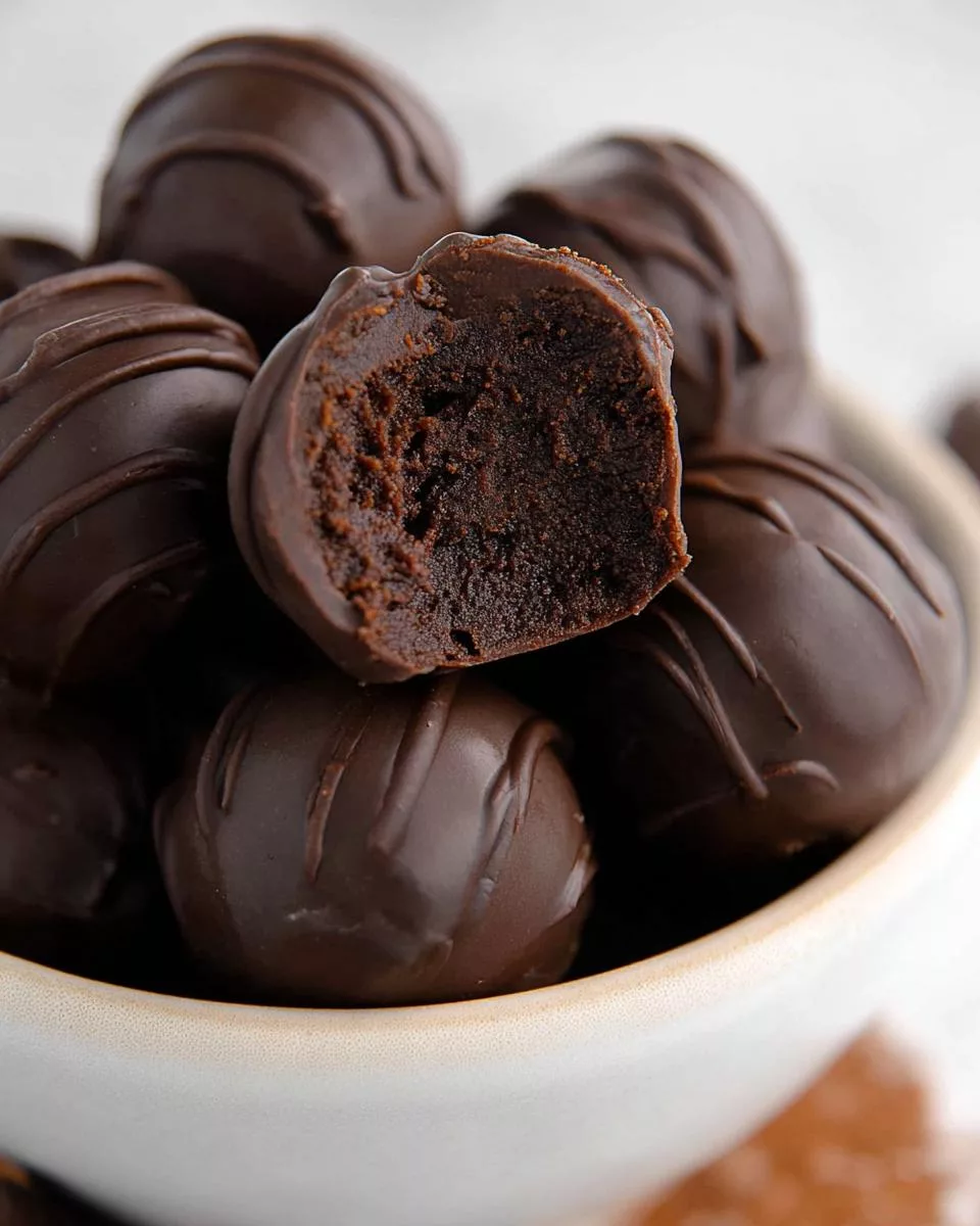 Keto Brownie Batter Truffles - detail 2