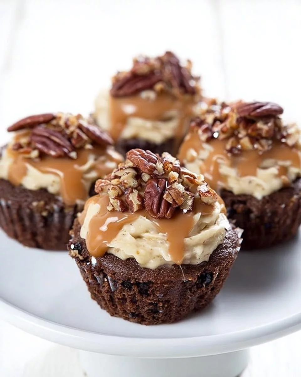 Keto Turtle Cupcakes - detail 2