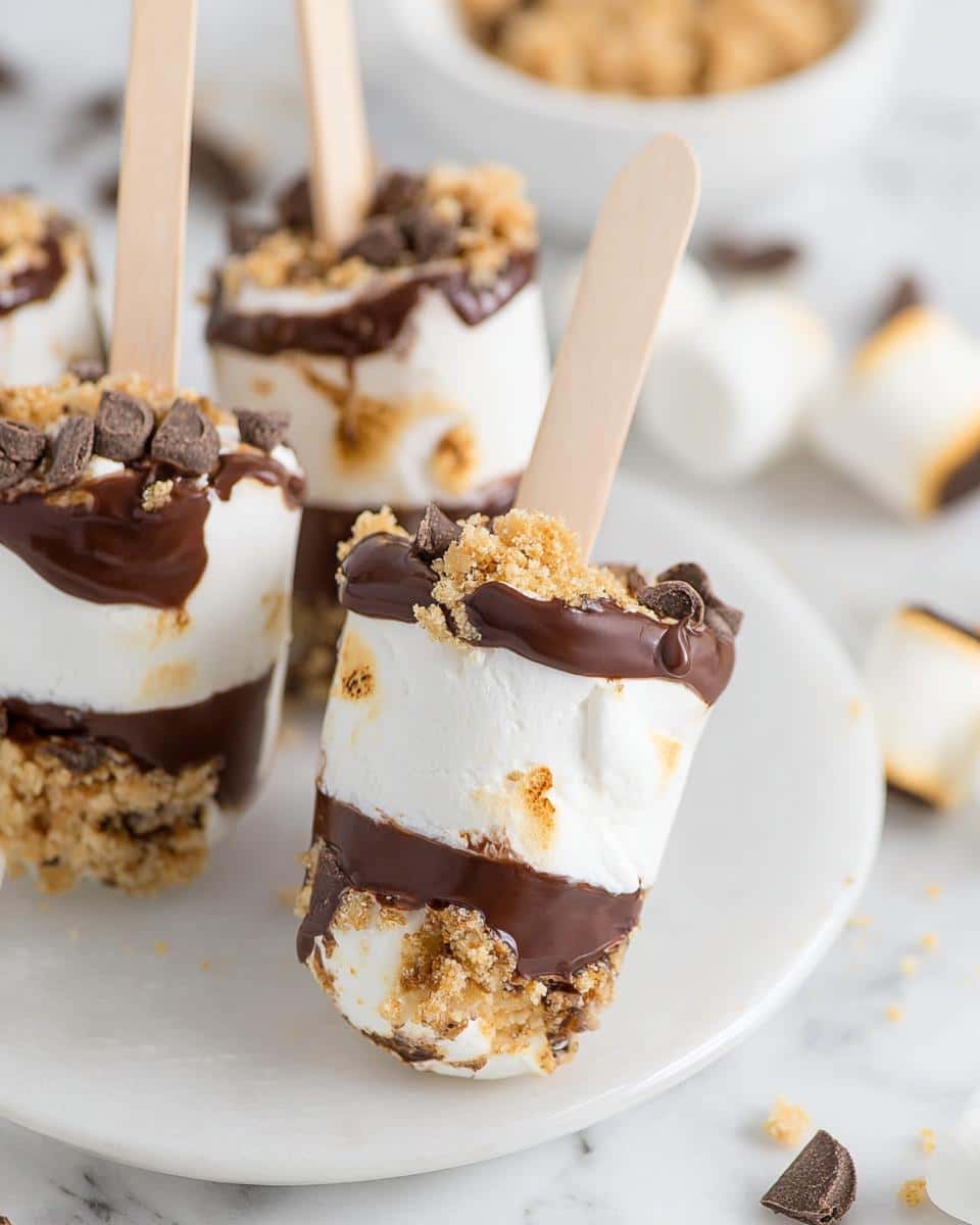 Layered S’mores Pops - detail 2