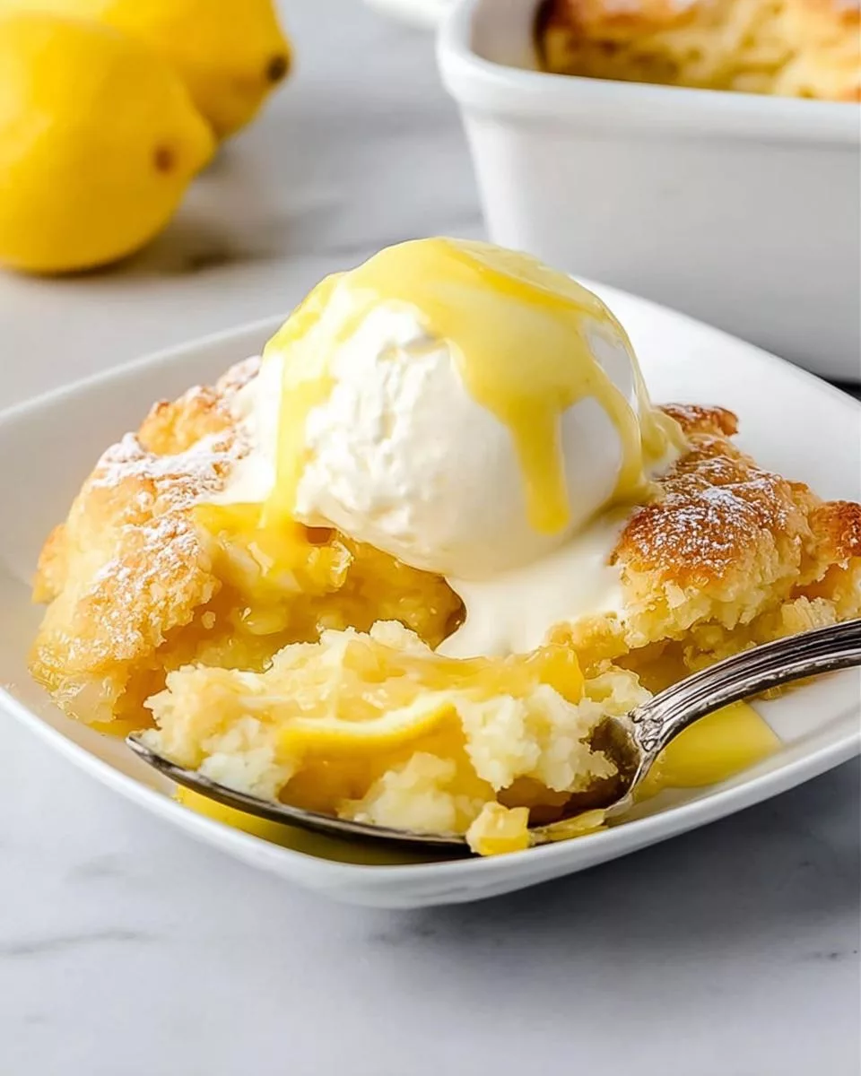 Lemon Cobbler - detail 1