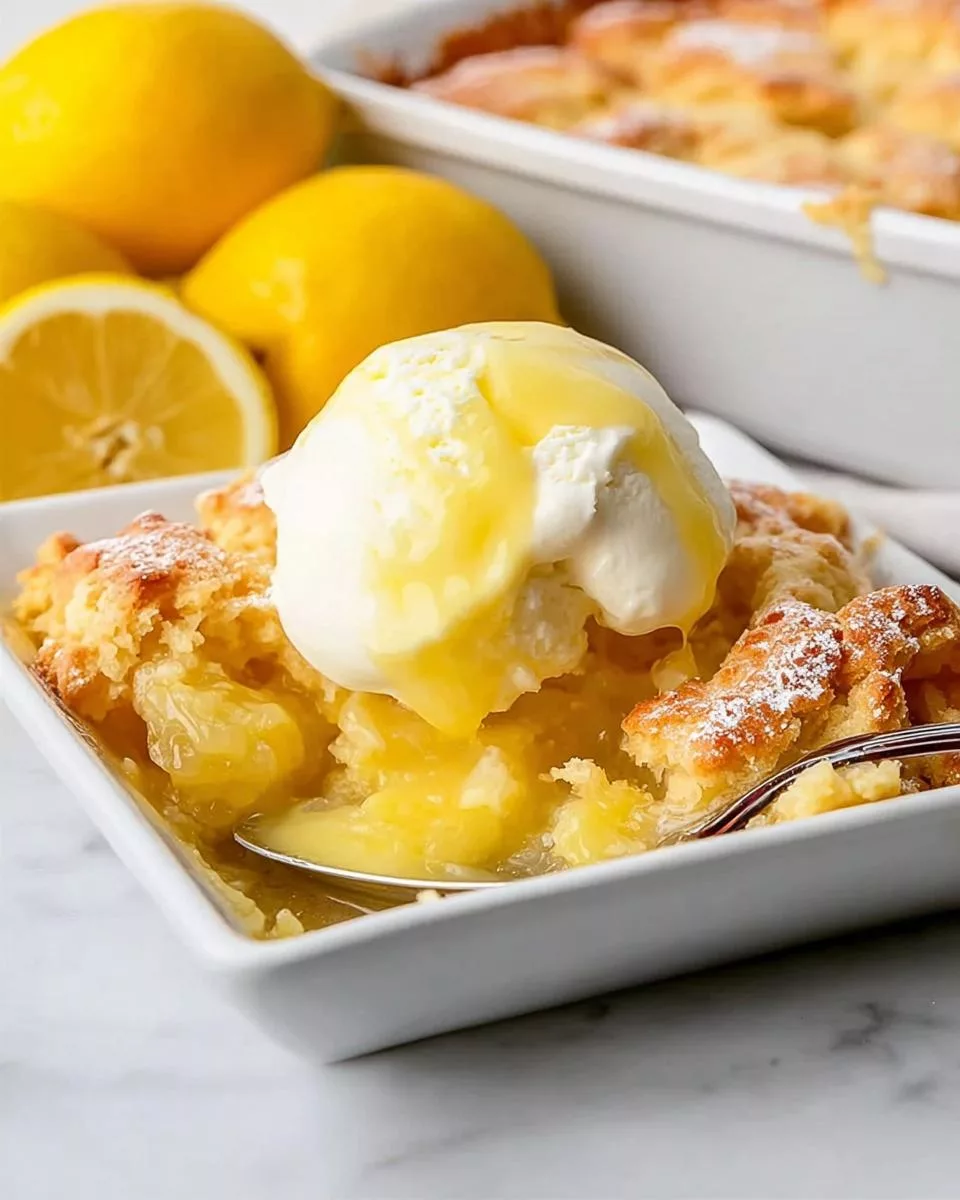 Lemon Cobbler - detail 2