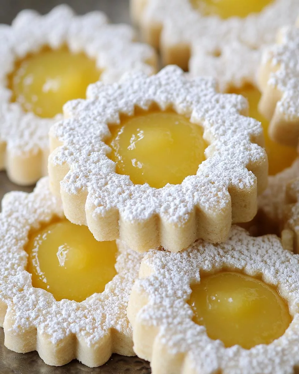 Lemon Curd Linzer Cookies - detail 1
