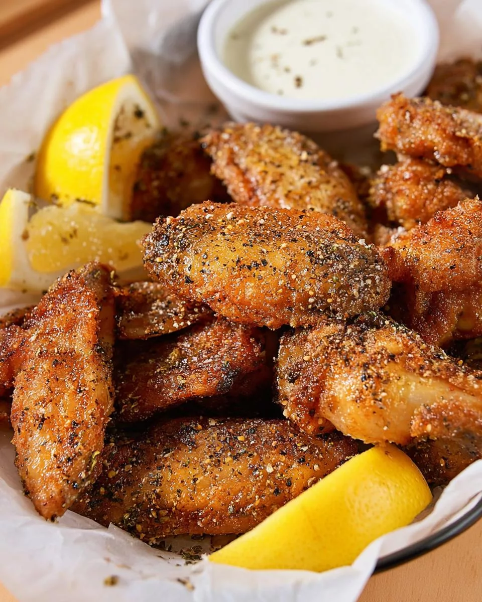 Lemon Pepper Wings - detail 1