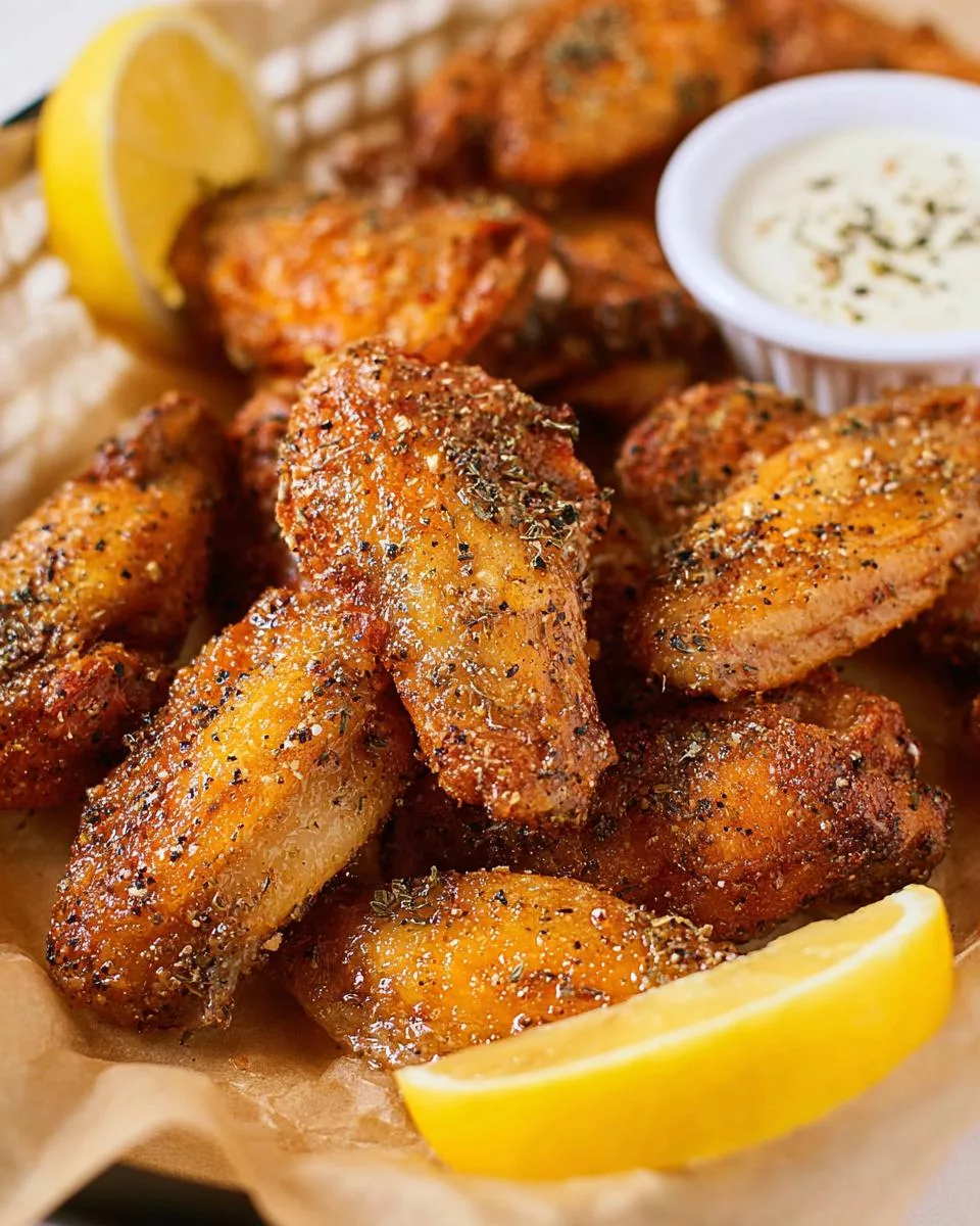 Lemon Pepper Wings - detail 2