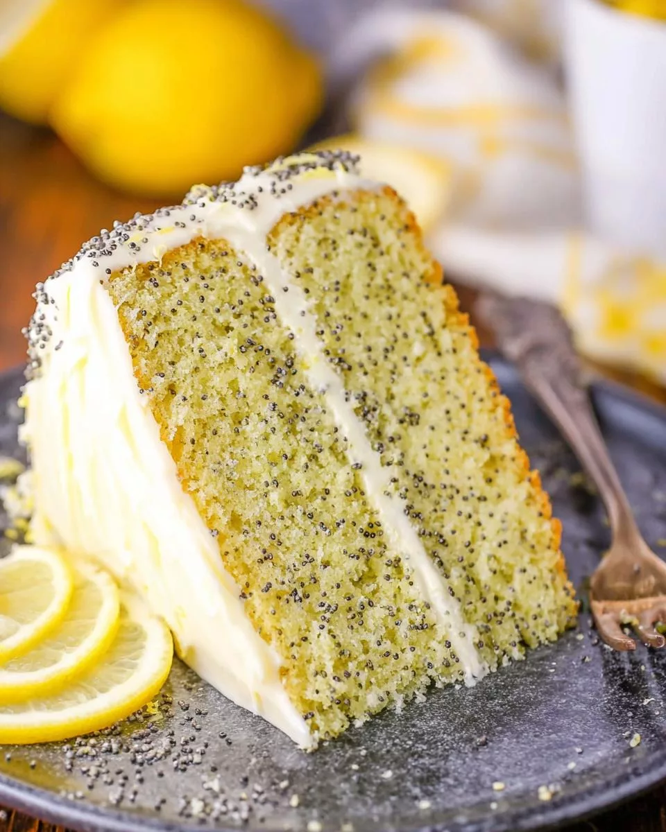 Lemon Poppy Seed Cake - detail 1