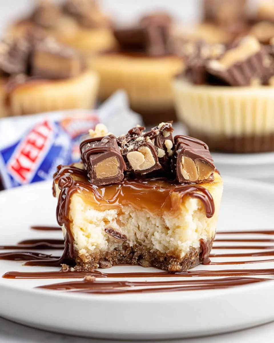 Mini Snickers Cheesecakes - detail 1