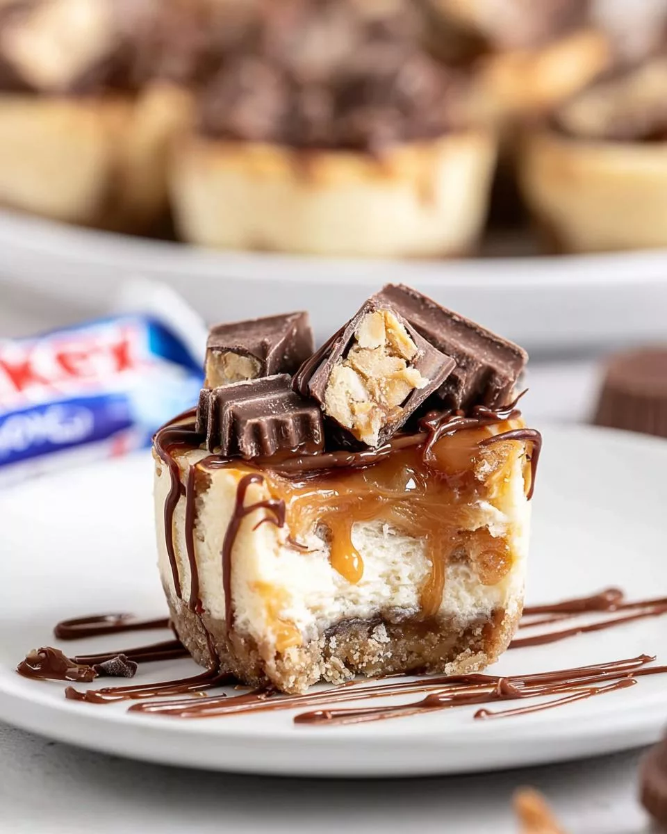 Mini Snickers Cheesecakes - detail 2