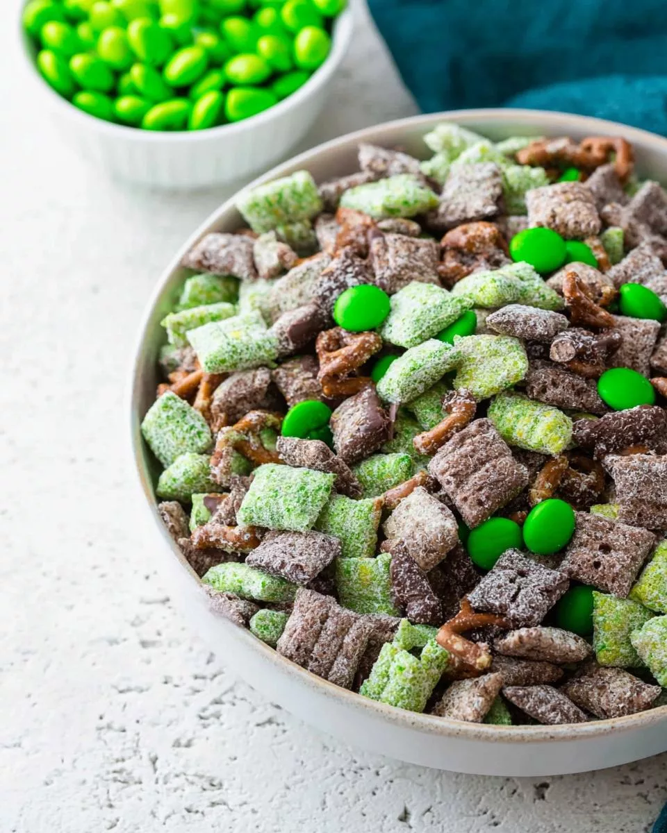 Mint Chocolate Muddy Buddy