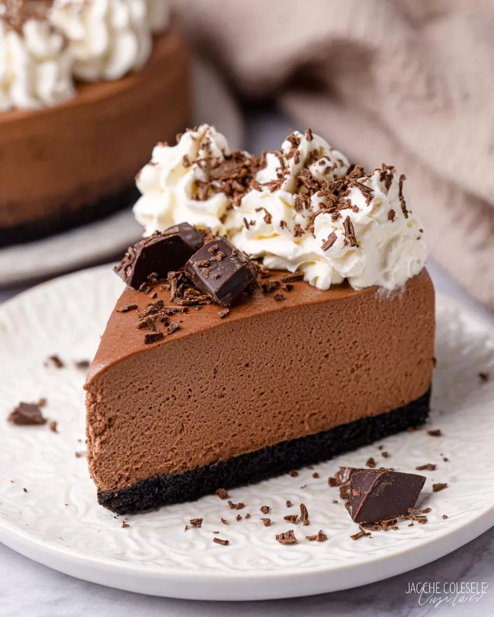 No Bake Chocolate Cheesecake - detail 1
