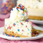 No Bake Funfetti Cheesecake