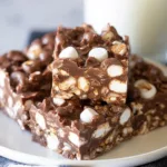No Bake Rocky Road Bars