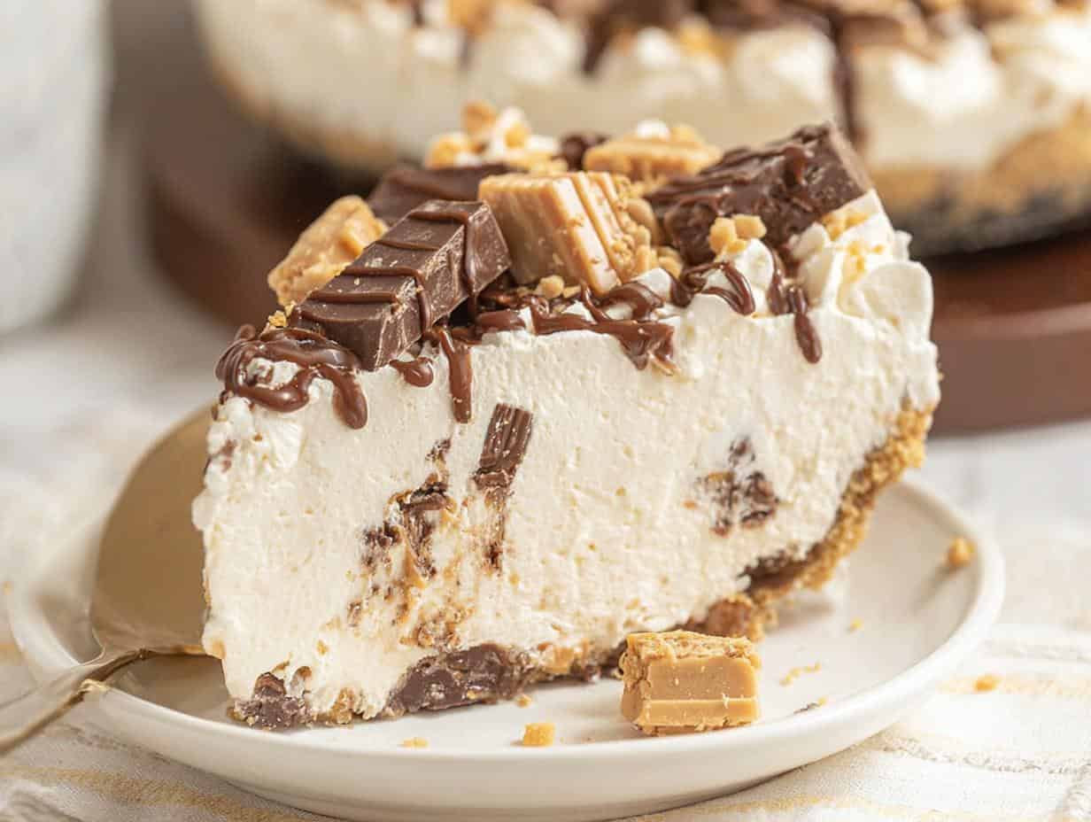No-Bake Toffee Cheesecake Pie - detail 1