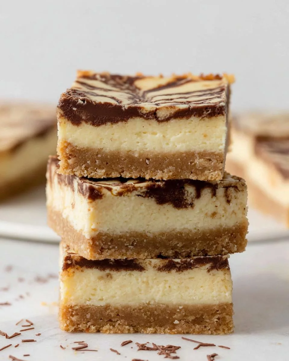 Nutella Swirl Cheesecake Bars - detail 2