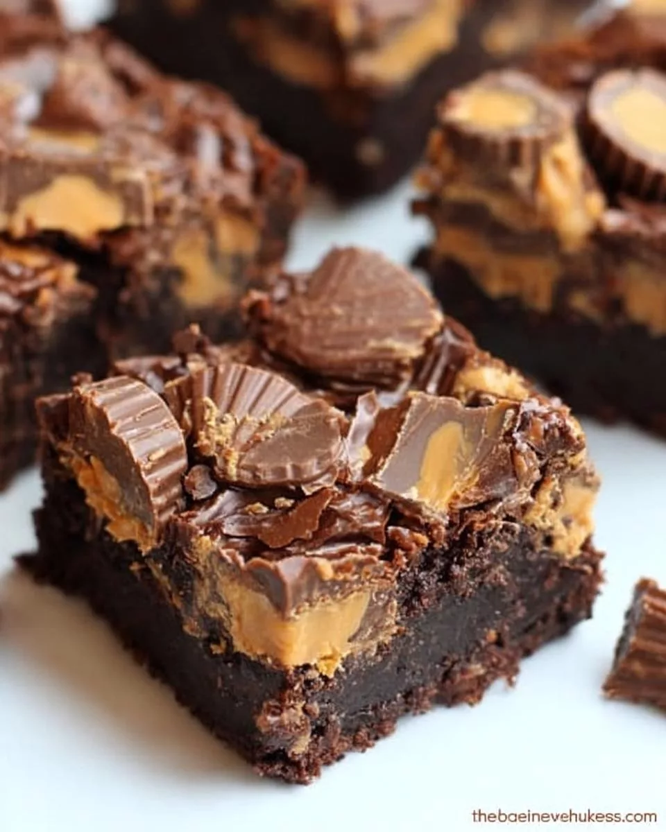 OMG Peanut Butter Cup Brownies - detail 2